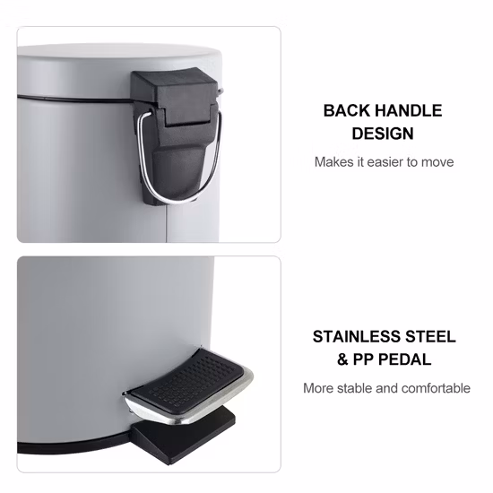 ポータブル車内蔵ガソリンスタンド分離可能なおもちゃステンレス鋼猫キッチン機械ガーデンペダルコーナー 50 ゴミ箱